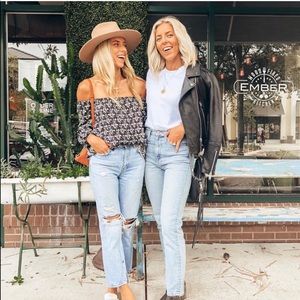 Madewell Silk Gardenhouse Off the Shoulder Top